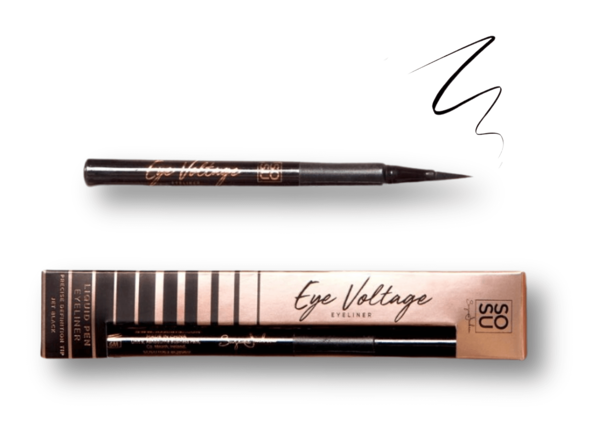 Tekutá oční linka ve fixe Eye Voltage Liquid Eyeliner Pen od SOSU Cosmetics
